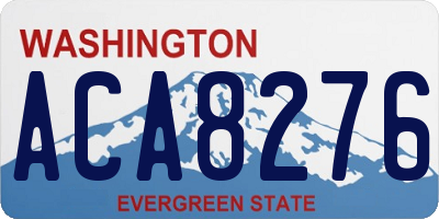 WA license plate ACA8276