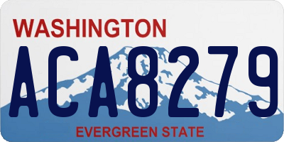 WA license plate ACA8279