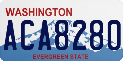 WA license plate ACA8280