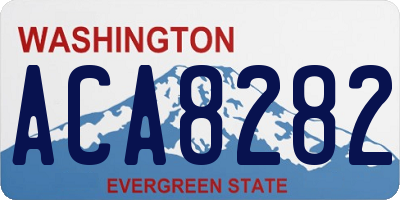 WA license plate ACA8282