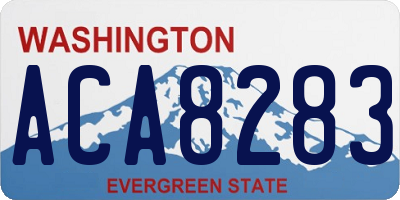 WA license plate ACA8283
