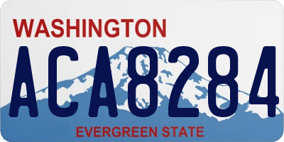 WA license plate ACA8284
