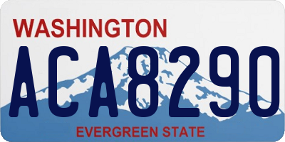 WA license plate ACA8290