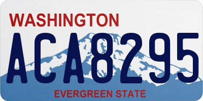 WA license plate ACA8295