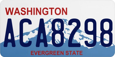 WA license plate ACA8298