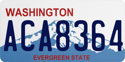 WA license plate ACA8364