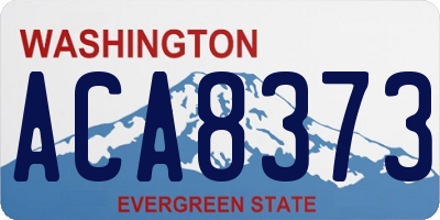 WA license plate ACA8373