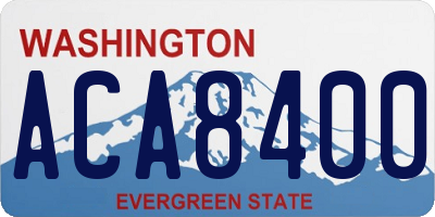 WA license plate ACA8400