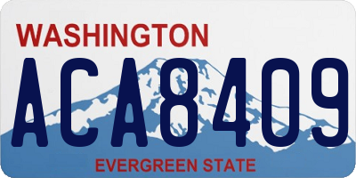 WA license plate ACA8409