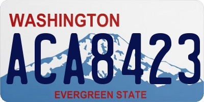 WA license plate ACA8423
