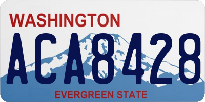 WA license plate ACA8428