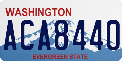 WA license plate ACA8440