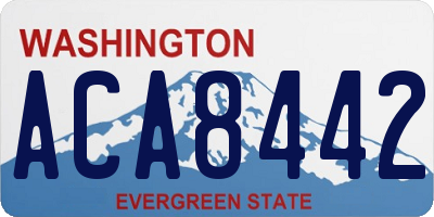 WA license plate ACA8442