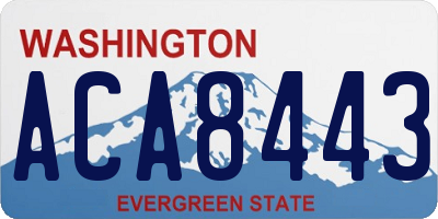 WA license plate ACA8443