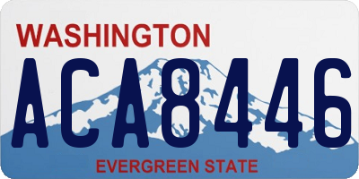 WA license plate ACA8446
