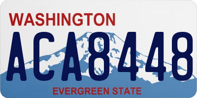 WA license plate ACA8448