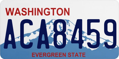 WA license plate ACA8459