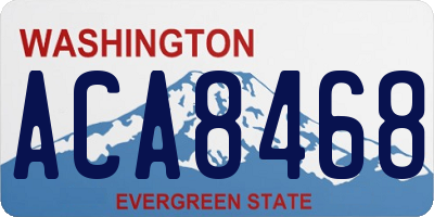 WA license plate ACA8468