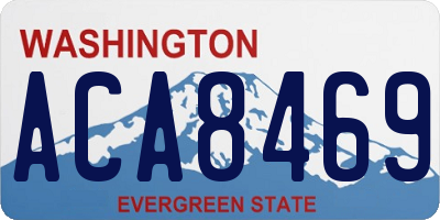 WA license plate ACA8469