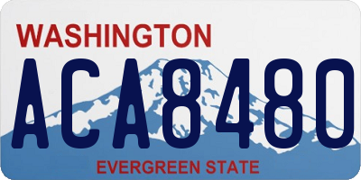 WA license plate ACA8480