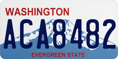 WA license plate ACA8482