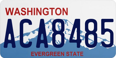 WA license plate ACA8485