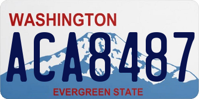 WA license plate ACA8487