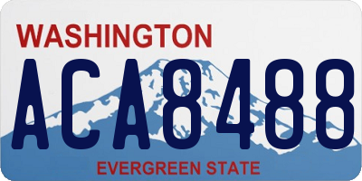WA license plate ACA8488
