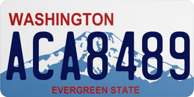 WA license plate ACA8489