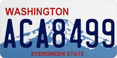 WA license plate ACA8499