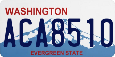 WA license plate ACA8510
