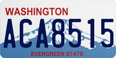 WA license plate ACA8515