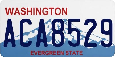 WA license plate ACA8529
