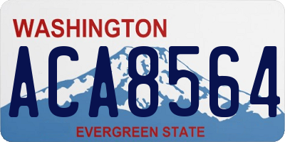 WA license plate ACA8564