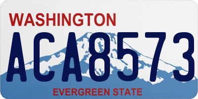 WA license plate ACA8573