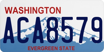 WA license plate ACA8579