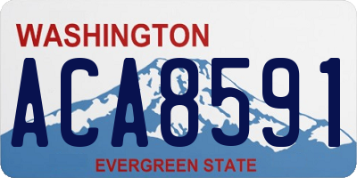 WA license plate ACA8591