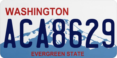 WA license plate ACA8629