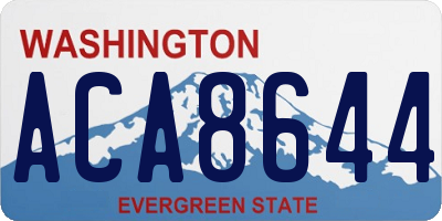 WA license plate ACA8644