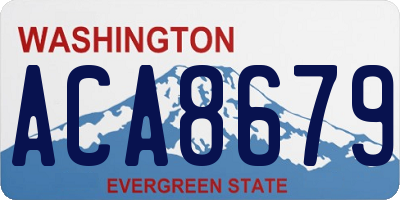 WA license plate ACA8679