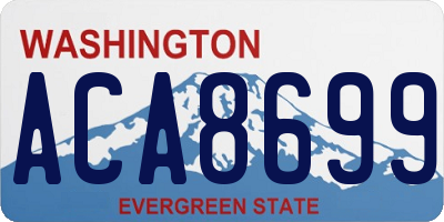 WA license plate ACA8699