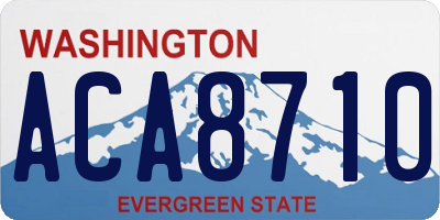 WA license plate ACA8710