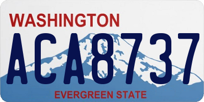 WA license plate ACA8737