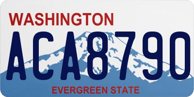 WA license plate ACA8790