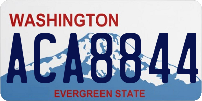 WA license plate ACA8844