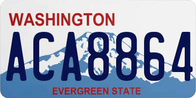 WA license plate ACA8864
