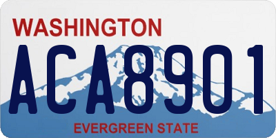 WA license plate ACA8901