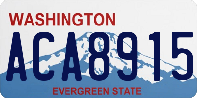 WA license plate ACA8915