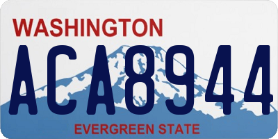 WA license plate ACA8944
