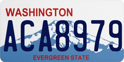 WA license plate ACA8979